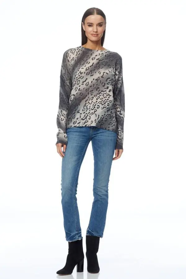 360 Cashmere Roxana Crewneck - Sheepskin Multi - Image 4