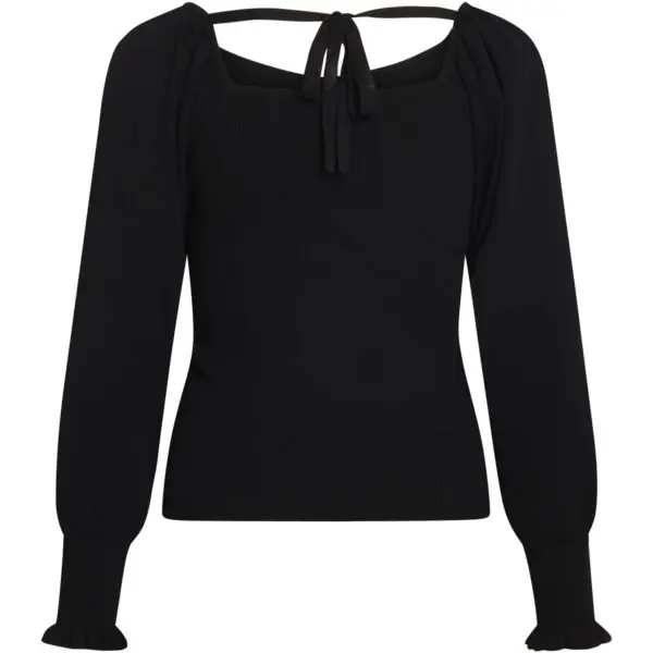Bruuns Bazaar Celosia Otilie Knit Top - Black - Image 3