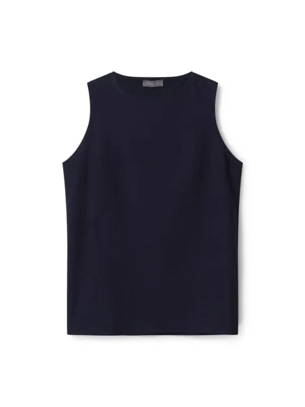 Chalk Megan Vest Top - Navy