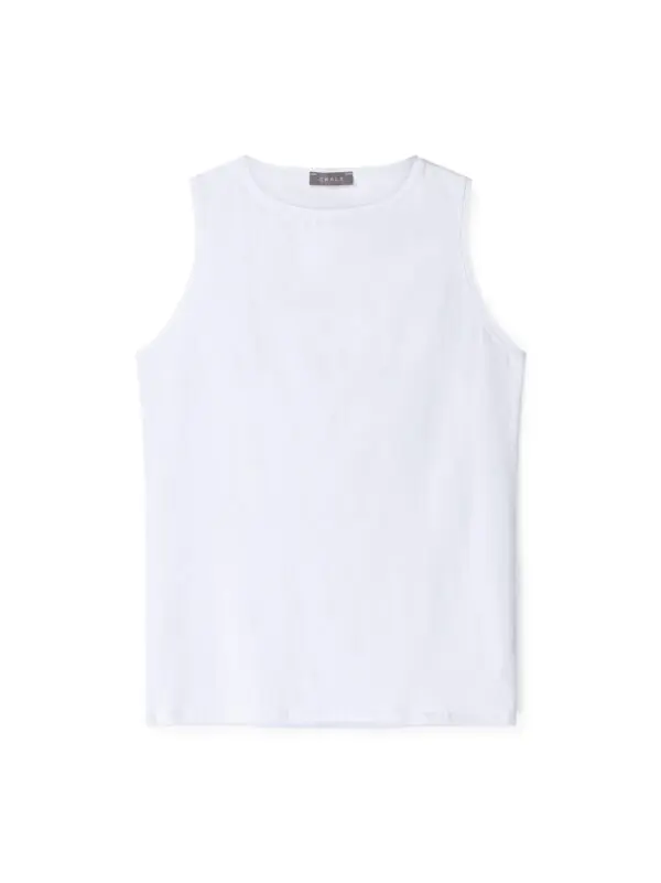 Chalk Megan Vest Top - White