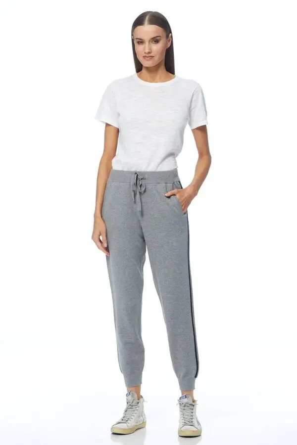 360 Cashmere Brea Pant - Mid Heather Grey / Multi - Image 2