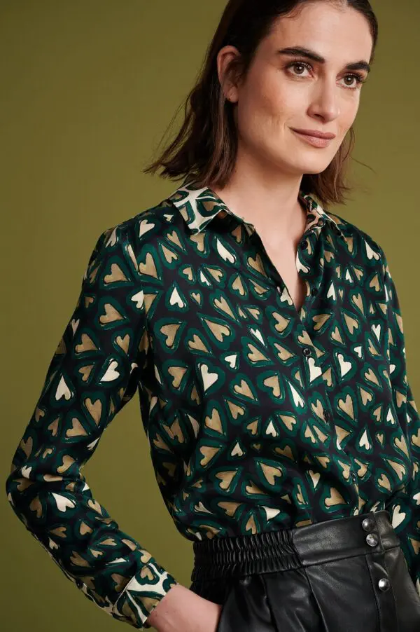 POM Amsterdam SP6595 Top - Heartbeat Khaki Green - Image 3