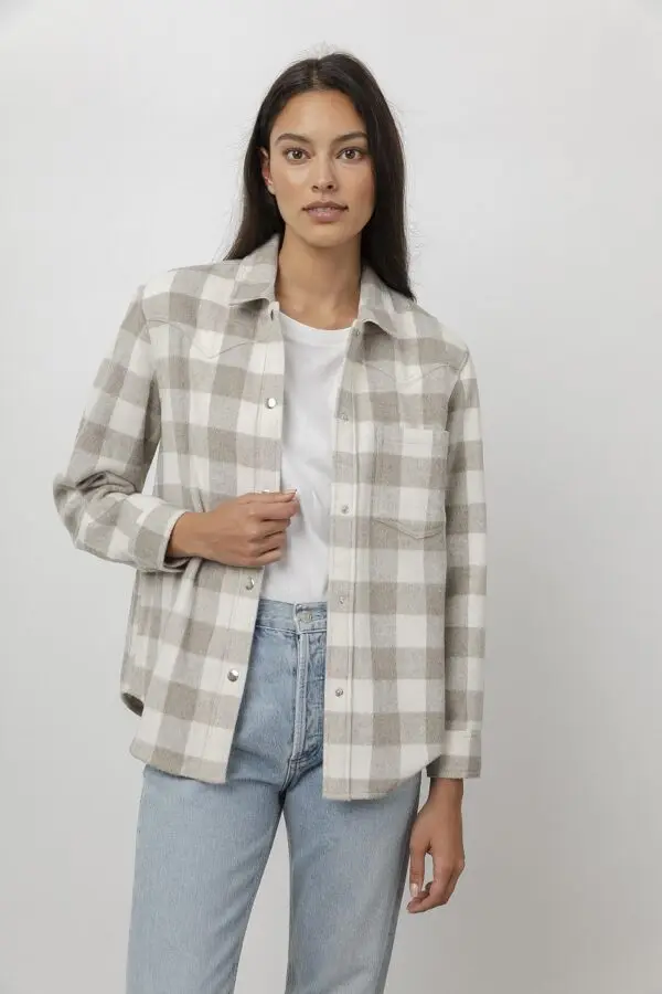 Rails Tripp Shirt Jacket - Ivory Rain - Image 3