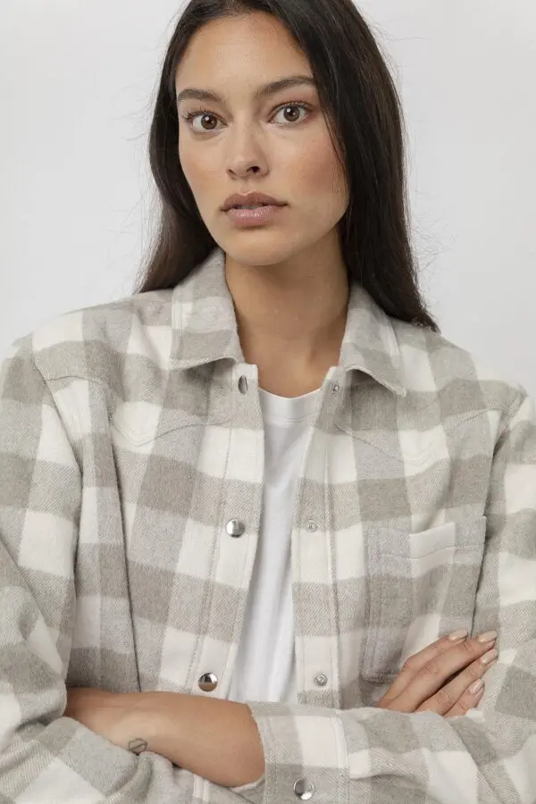 Rails Tripp Shirt Jacket - Ivory Rain - Image 6
