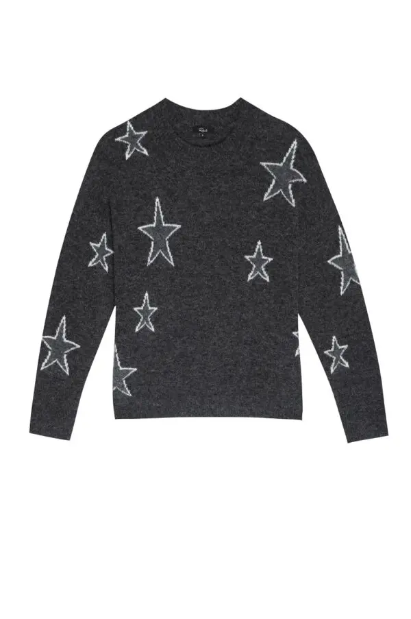 Rails Virgo Sweater - Charcoal White Stars