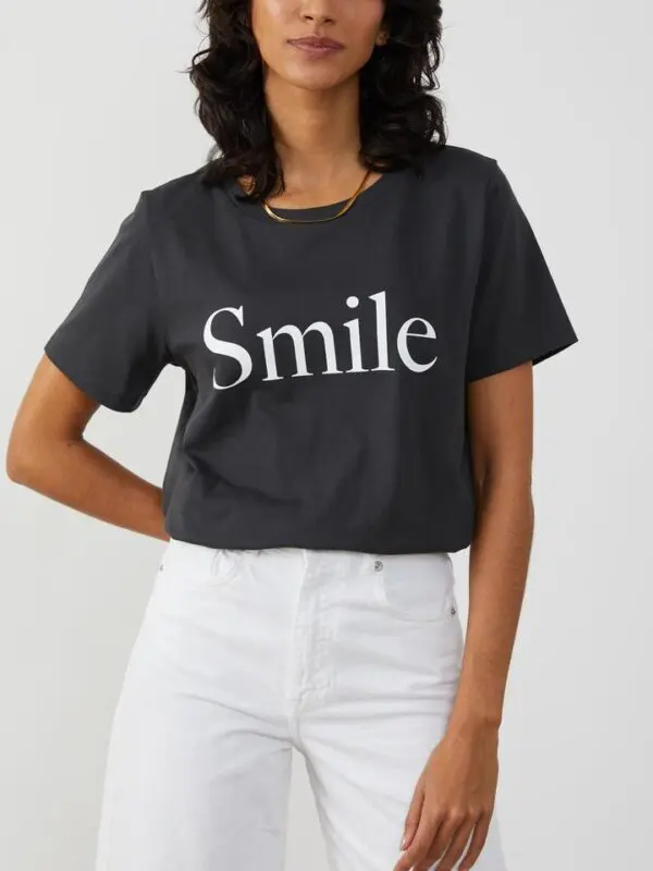 South Parade Lola 'Smile' T Shirt - Black