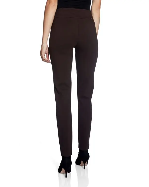 Up Pants 64746 Ponte Pull On Trouser - Espresso - Image 2