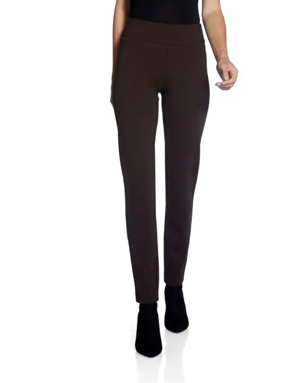 Up Pants 64746 Ponte Pull On Trouser - Espresso