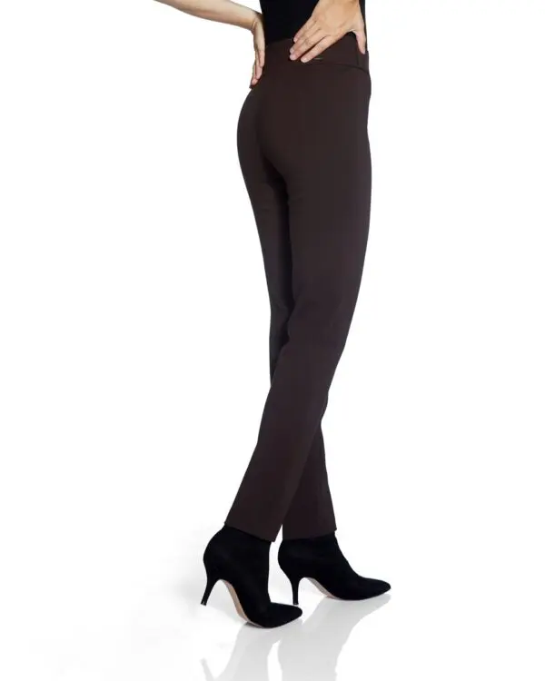 Up Pants 64746 Ponte Pull On Trouser - Espresso - Image 3
