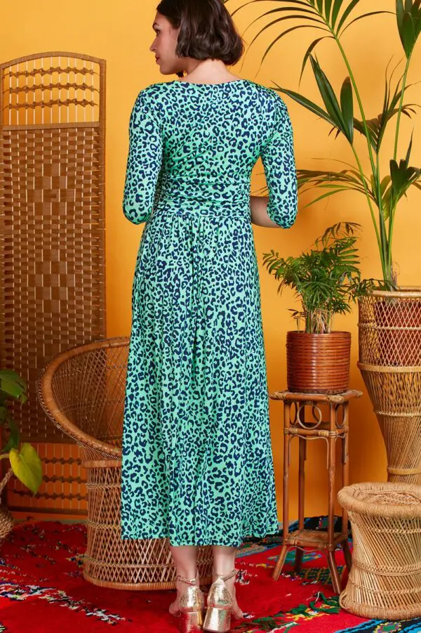 Onjenu Crawford Maxi Dress - Guepard Green - Image 2