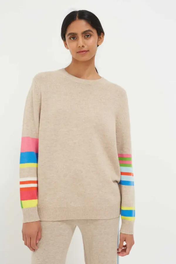 KQ96-Oatmeal-Stripe-Multi-Sleeve-Sweater-stick-and-ribbon-nottingham