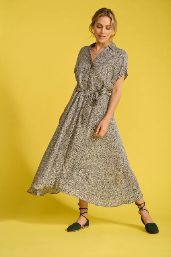 POM Amsterdam SP6846 Dress - Lynn Wild Dots Ivory