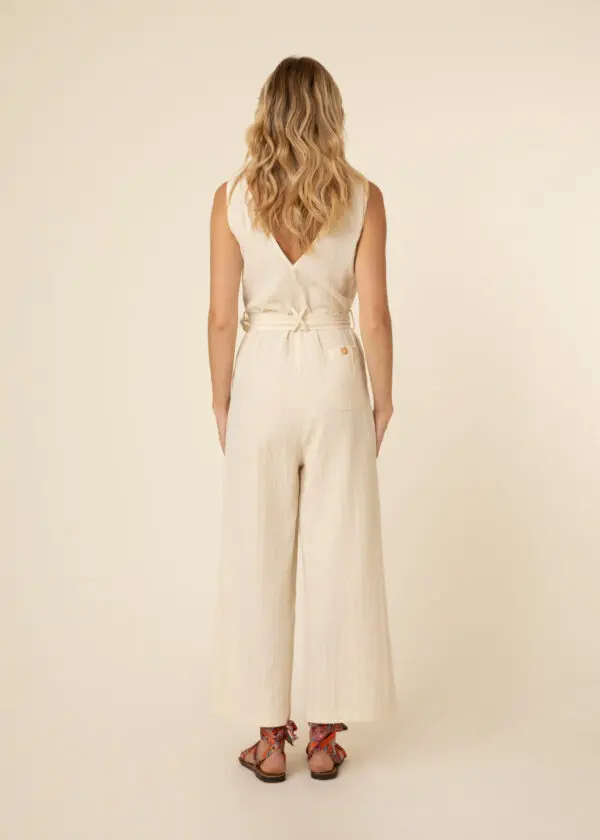 Frnch Laurena Jumpsuit - Creme - Image 3