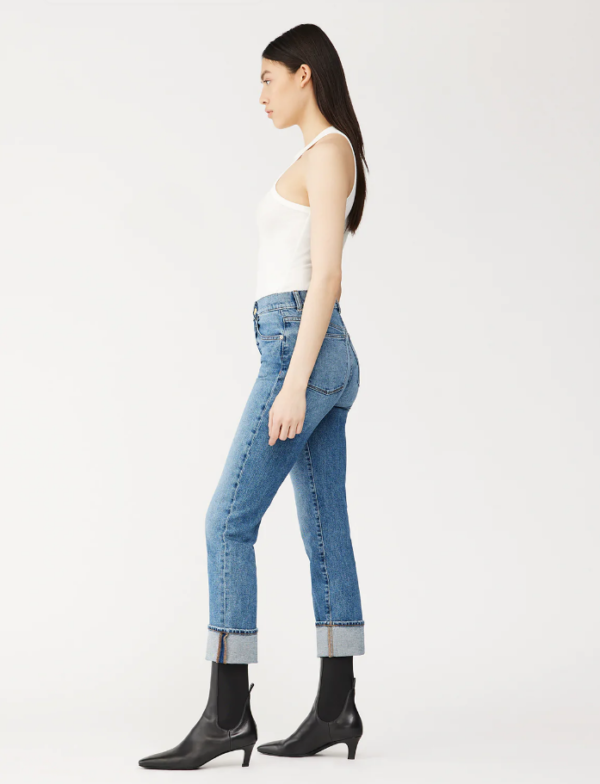 DL1961 Patti Straight Jean - Oasis Cuffed - Image 3