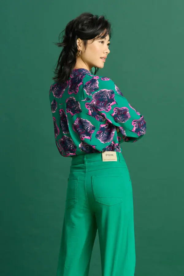 POM Amsterdam SP7405 Blouse - Mila Flower Pop Pink - Image 5