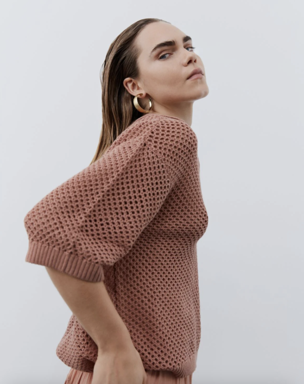 Sofie Schnoor Knit Blouse - Rosy Brown - Image 3