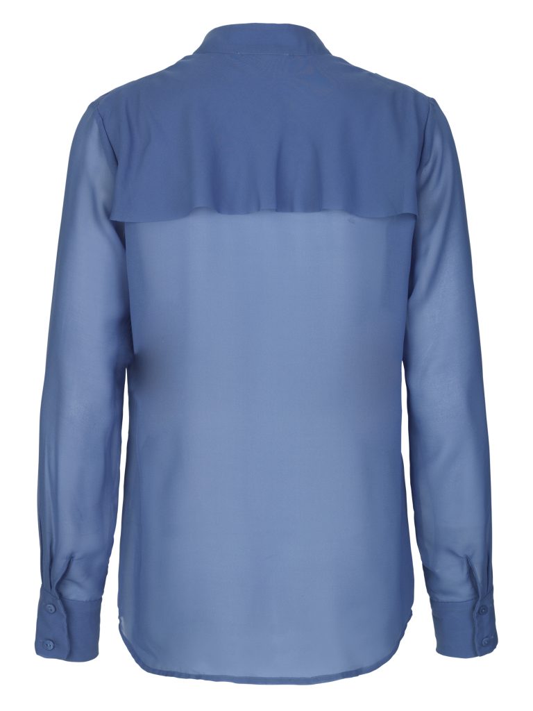 Rosemunde Zia Long Sleeve Blouse - Cornflower - Image 2
