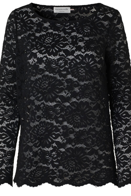 Rosemunde Filippa Lace Top – Black