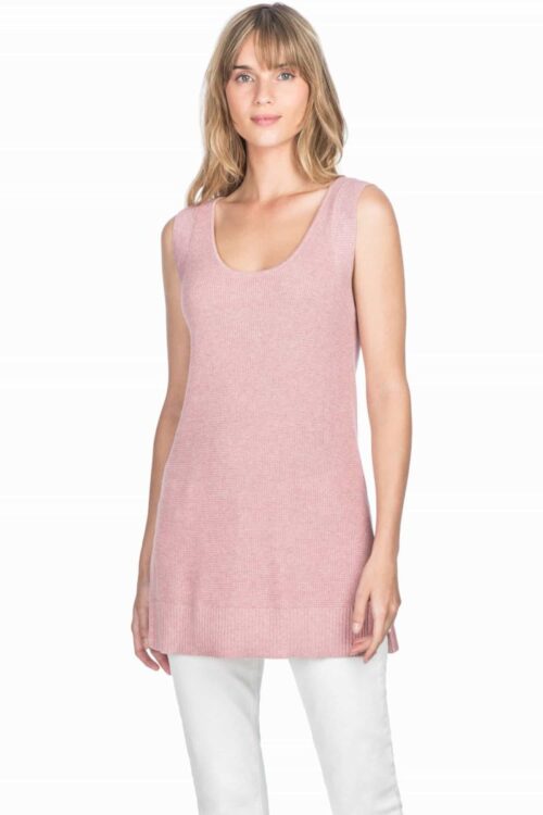 Lilla P Waffle Stitch Tank – Tea Rose