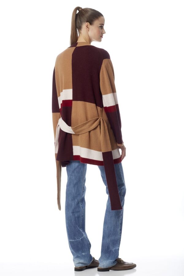 360 Cashmere Daniela Cardigan - Vicuna / Multi - Image 2