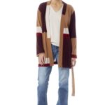 360 Cashmere Daniela Cardigan - Vicuna / Multi
