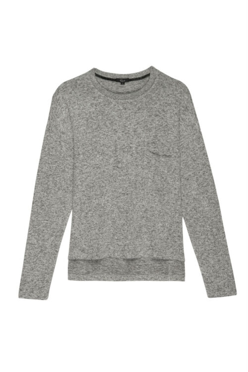 Rails Ezra Jersey Top – Melange Grey