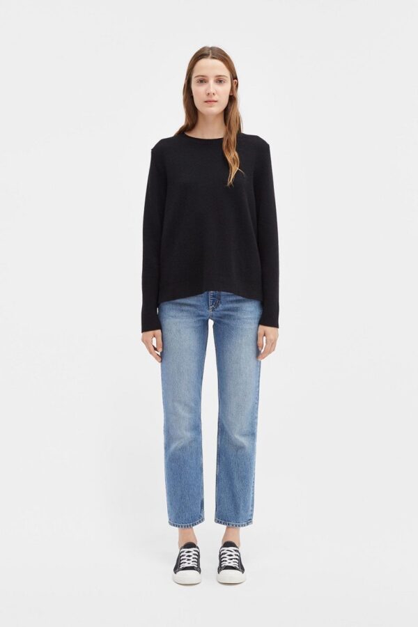 Chinti & Parker The Boxy Sweater - Black - Image 4