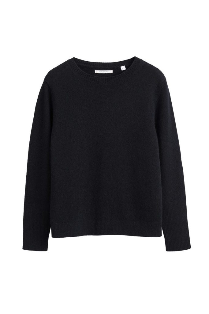 Chinti & Parker The Boxy Sweater - Black
