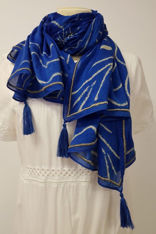 Amet & Ladoue Chair Scarf – Blue