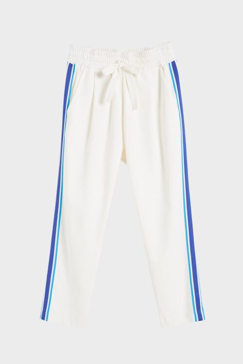 Chinti & Parker Side Stripe Sweat Pant – Off White