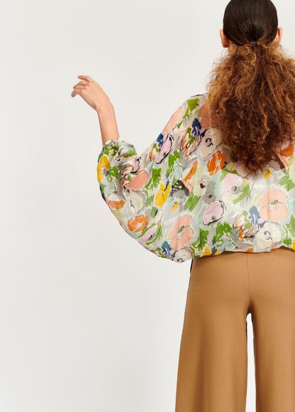 Essentiel Antwerp Tristory Top - T1GR Flower Print - Image 3
