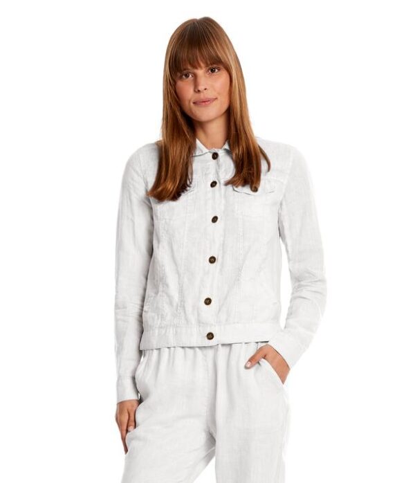 Michael Stars Gigi Linen Jacket - White