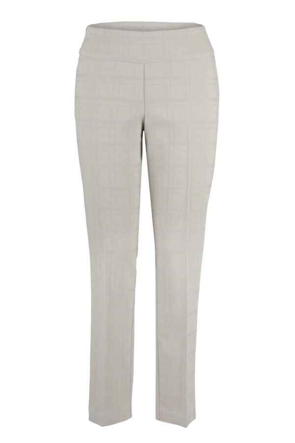 Up! Pants 65781 Jacquard Square Trouser - Ecru