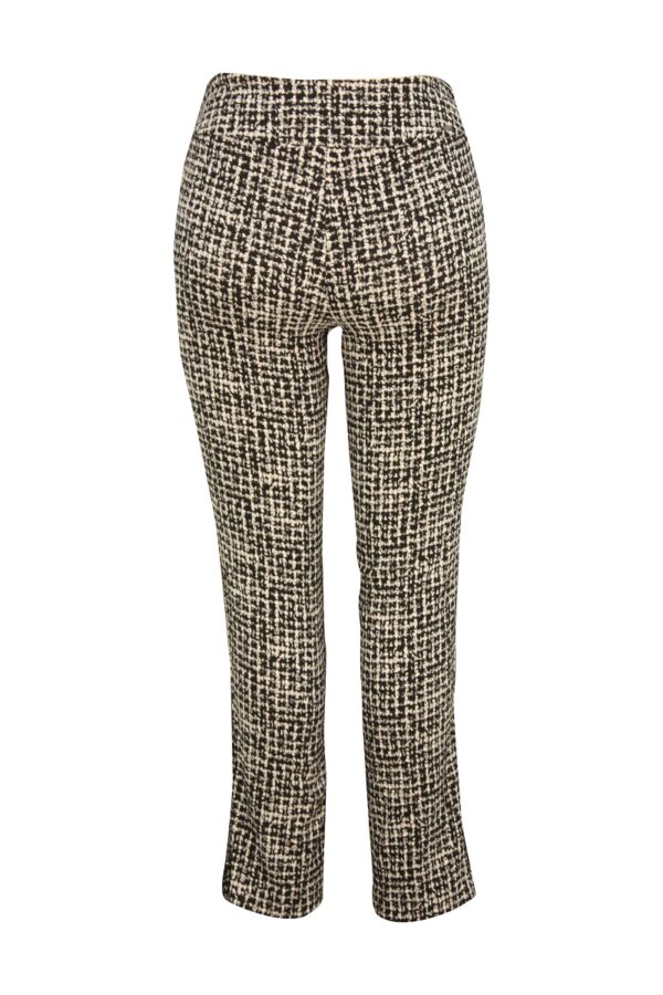 Up Pants 66576 Techno Side Split Pull On Trouser - Dogtooth - Image 2