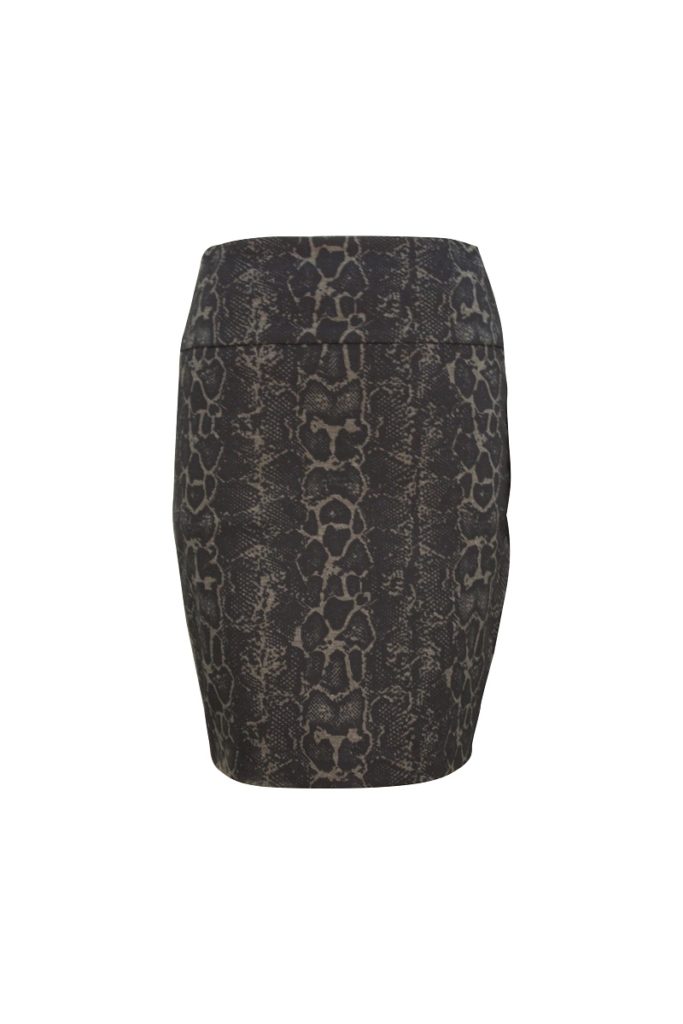 Up Pants 70567 Ponte Skirt - Navy Snake