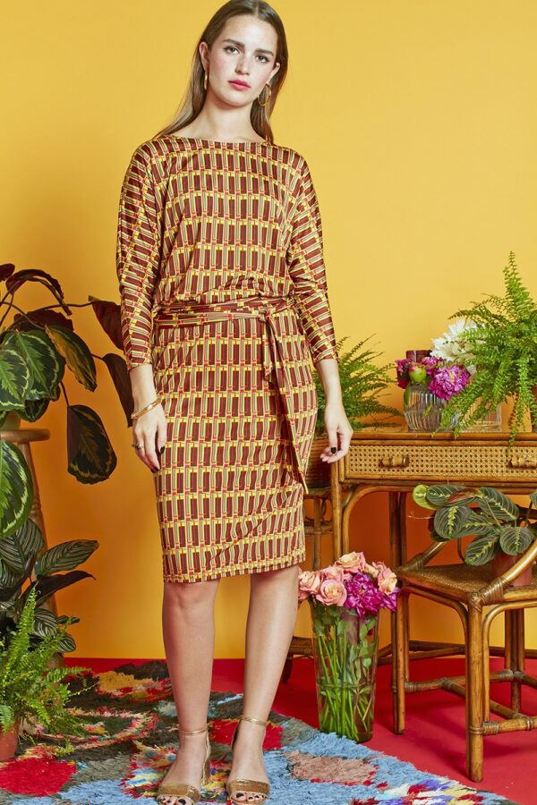 Onjenu Georgia Dress - Chemin Yellow