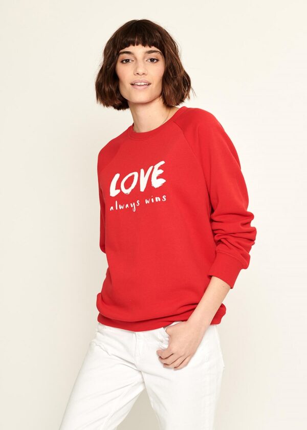 South Parade Rocky Love Always Wins Sweatshirt -Red - Image 2