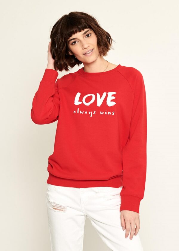 South Parade Rocky Love Always Wins Sweatshirt -Red