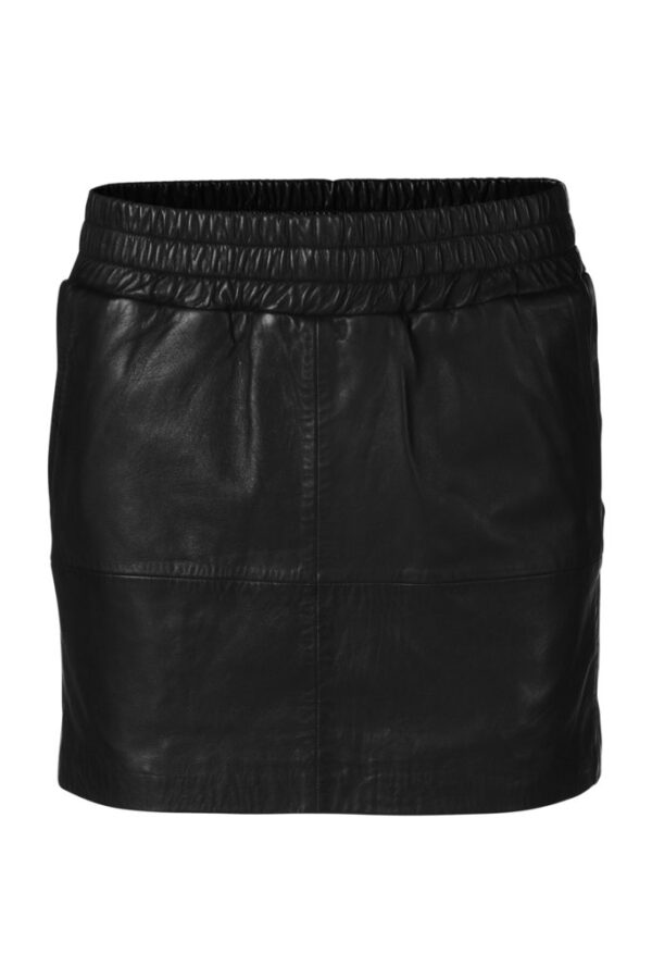 MDK Vera Leather Skirt - Black