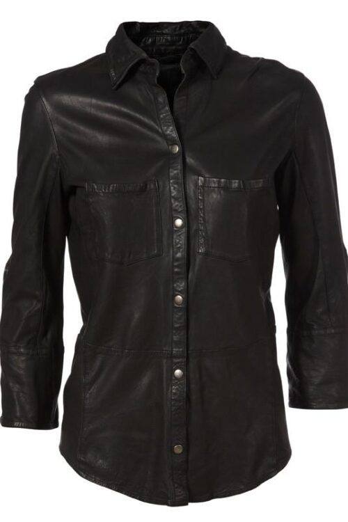 MDK Kirsty Leather Shirt – Black