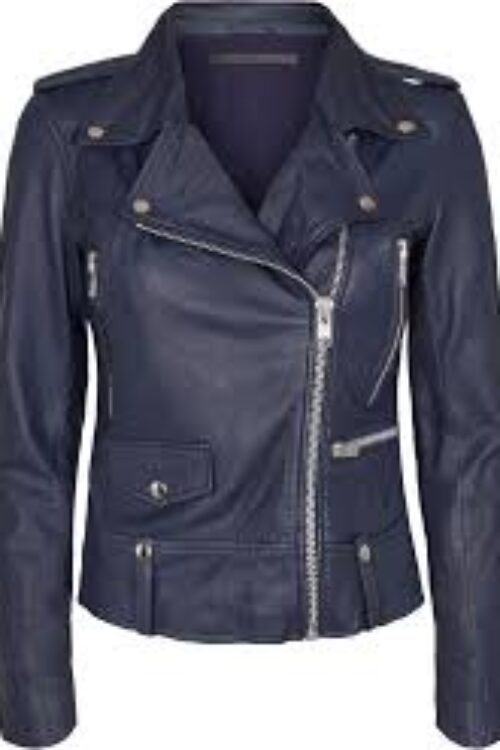 MDK Seattle Leather Jacket – Blue Night