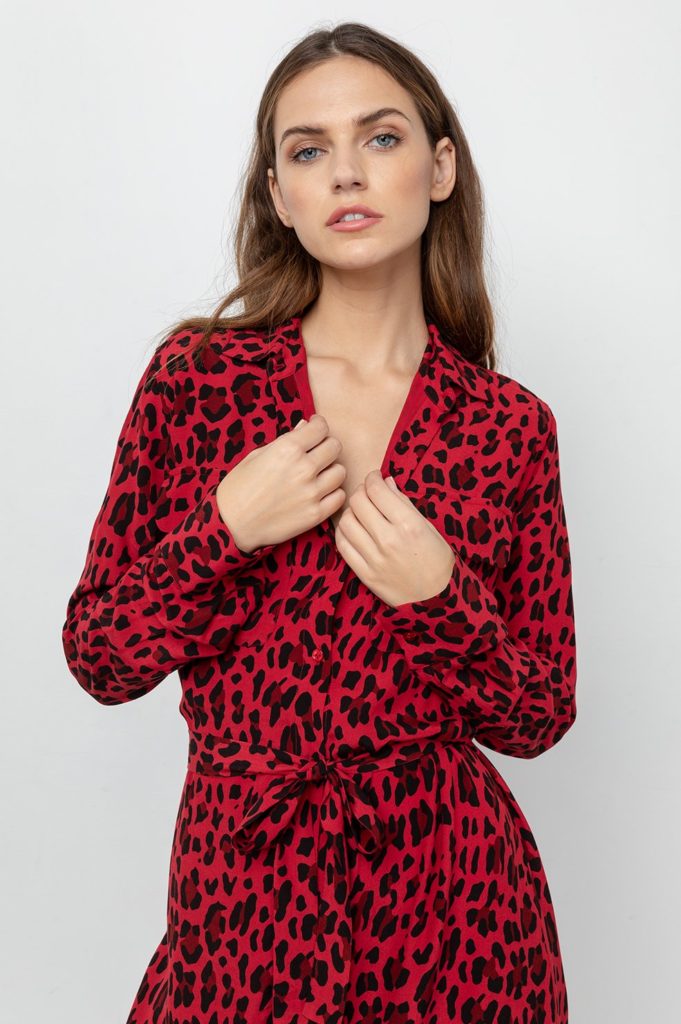 Rails Alix Dress - Red Leopard - Image 2