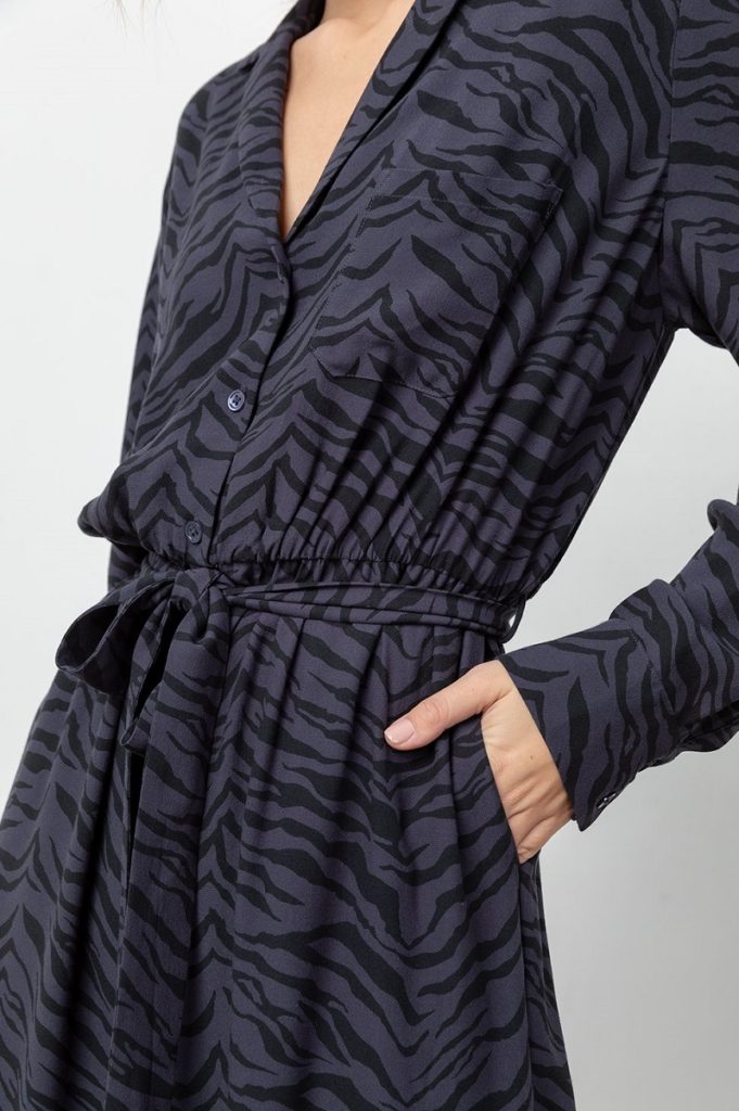 Rails Callan Jumpsuit - Charcoal Tiger Stripe - Image 3