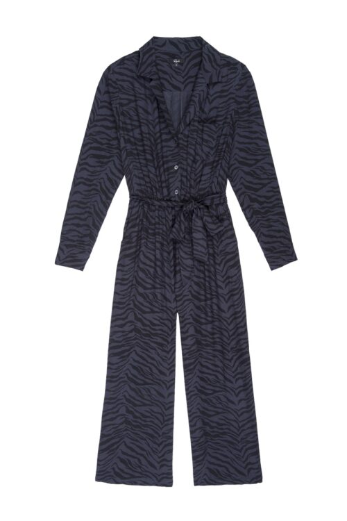 Rails Callan Jumpsuit – Charcoal Tiger Stripe