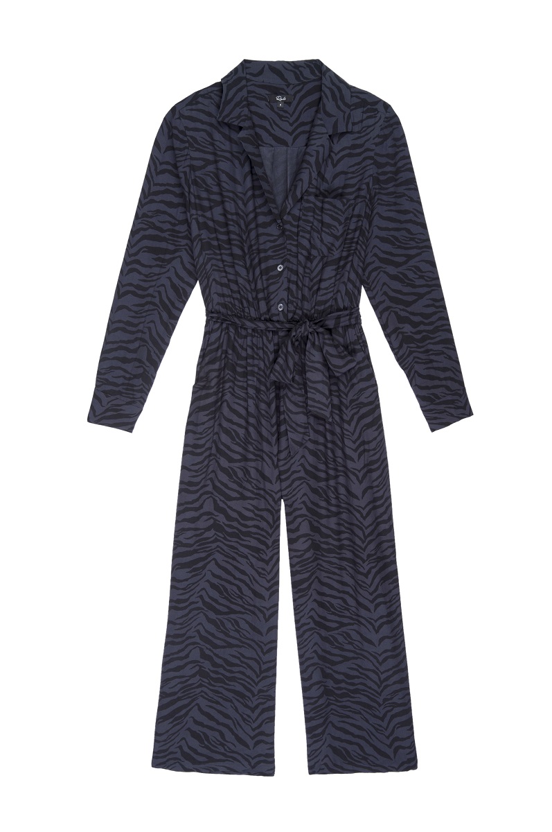 Rails Callan Jumpsuit - Charcoal Tiger Stripe - Stick and Ribbon