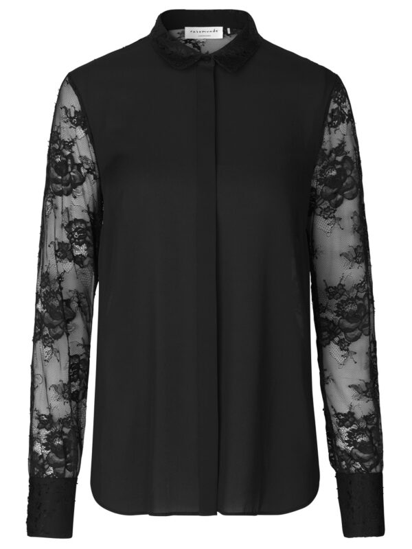 Rosemunde Lace Back Shirt - Black
