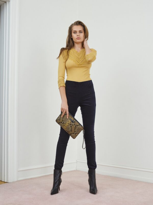 Rosemunde Velvet Trousers - Dark Blue - Image 2