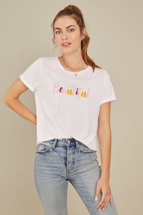 South Parade Lola Beautiful T Shirt – White