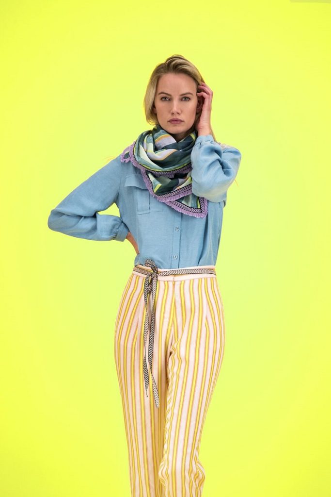 POM Amsterdam SP6153 Shawl - Stripes Lucky Charms - Image 2