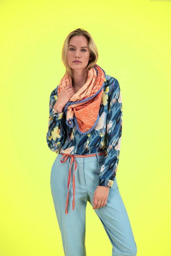 POM Amsterdam SP6170 Shawl - Sky Mountain Coral - Image 2